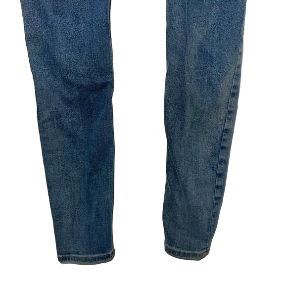 Free People Blue Denim High Rise Long and Lean Jean Skinny Jegging Size 26 Short - Picture 9 of 11